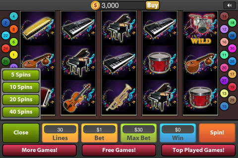 Classical Symphony Slots Free Casino Spin HD screenshot 3