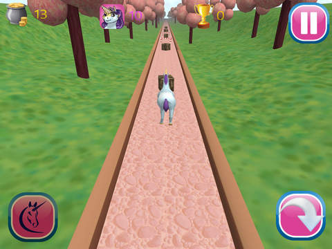 【免費遊戲App】Cute Unicorn Run 3D-APP點子