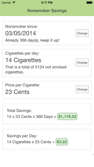 Nonsmoker Savings