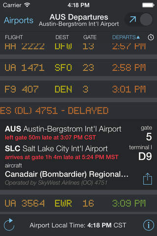 FlightBoard – Live Flight Departure and Arrival Status screenshot 2