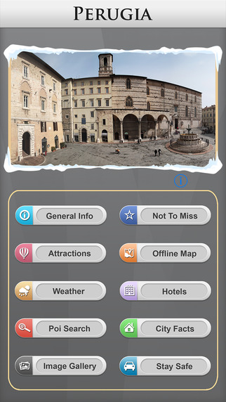 Perugia Offline Map Travel Guide