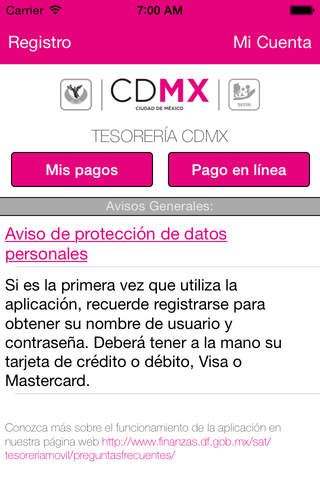 Tesorería CDMX screenshot 2