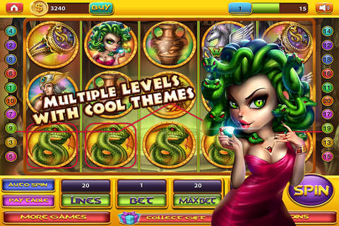 Slots Amazon Queen: Lost Riches of the Wild - PRO 777 Slot-Machine Game screenshot 4