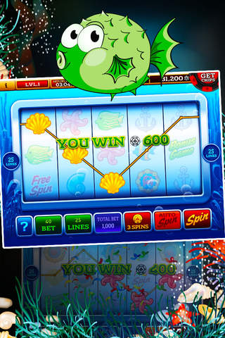 Blue Water Slots Pro ! All your favorite slots! Real Casino Action! screenshot 2