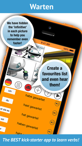 【免費教育App】Learn German Verbs Pro - Pronunciation by a native speaker!-APP點子