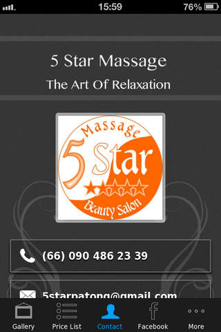 5 Star Massage screenshot 3