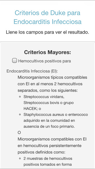 Galenox Criterios de Duke para Endocarditis Infecciosa