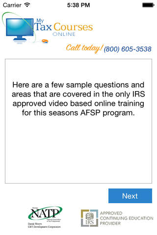 AFSP – IRS Annual Filing Season Program screenshot 3