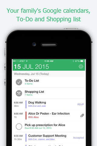 Family Calendar | Family organizer, daily to-do and shopping lists for busy parents screenshot 2