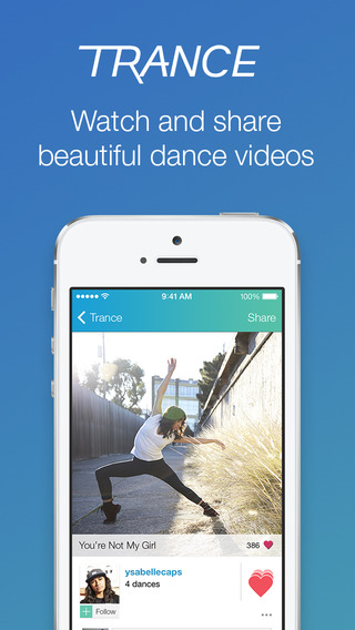 Dance Videos: Watch Record Share on Trance App