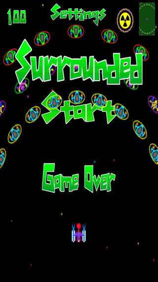 【免費遊戲App】Surrounded by Invaders in Space-APP點子