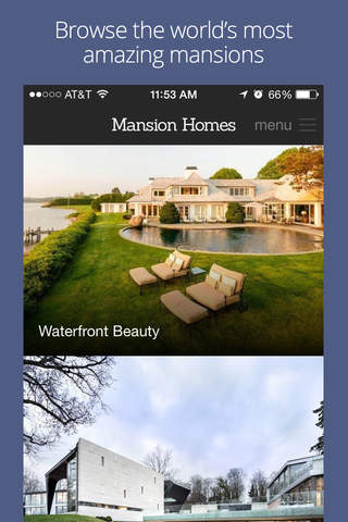 Mansion Homes™ - Luxury Real Estate, Celebrity Dream Houses for Sale and Rent screenshot 2