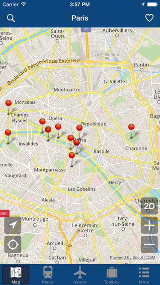 Paris Offline Map - City Metro Airport and Travel Plan