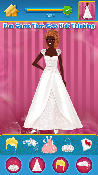 My Dream Wedding Fashion Draw and Copy Dress up Game - Princess Bride Edition - Free App