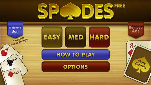 free spades game computer