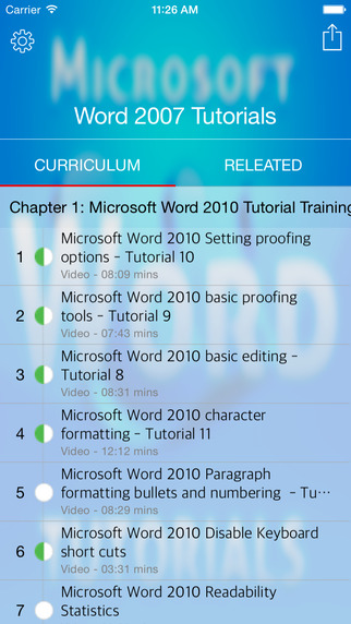 Full Course for Microsoft Office Word 2007 in HD