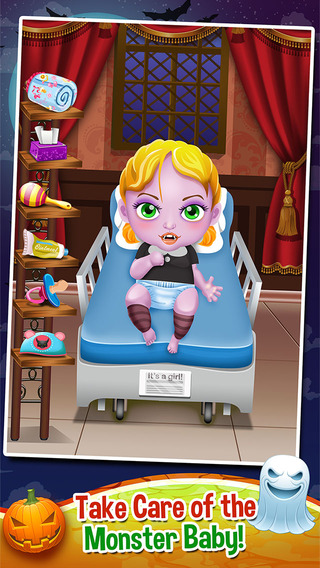 【免費遊戲App】Mommy's Monster Pet Newborn Baby Doctor Salon - my new born spa care games!-APP點子