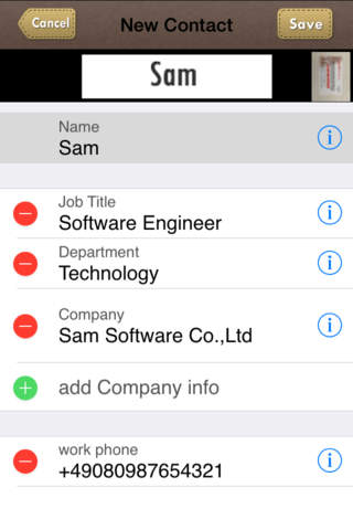 SamCard  business card scanner screenshot 4