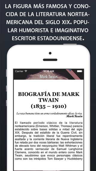 【免費書籍App】Biografía de Mark Twain-APP點子