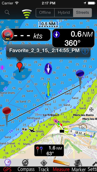 Upper Normandy GPS Nautical charts