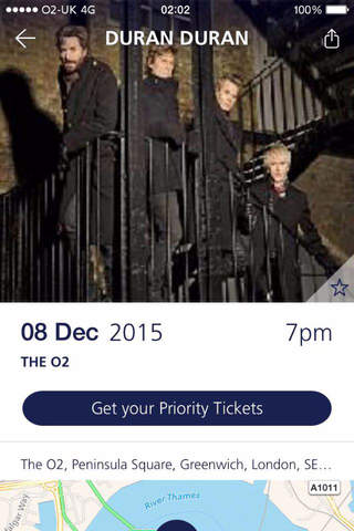 O2 Priority Tickets screenshot 2