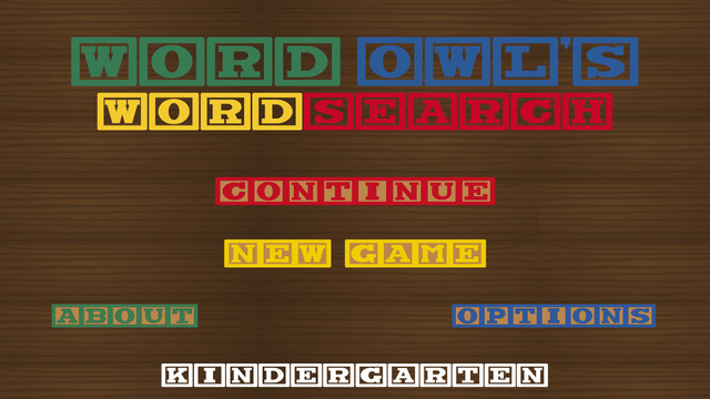 Word Owl's Word Search - Kindergarten Edition