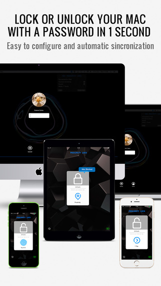 Proximity Lock : Unlock or lock your Mac with password with Proximity or TouchID