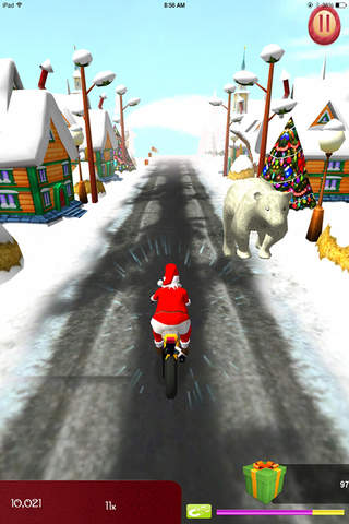 Christmas Games Kids Fun Run - Cool Dirt Bike Games for Boys & Girls Free screenshot 4
