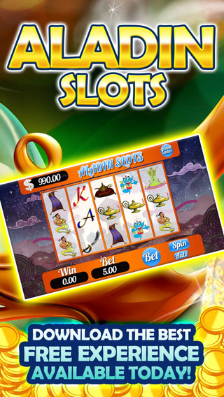 Aladdin Magic Lamp Free Slots Adventures - Genie Jackpot Bonus Classic Casino Slot Machine