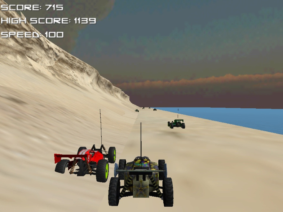 beach buggy race game fountain jumping animated gif