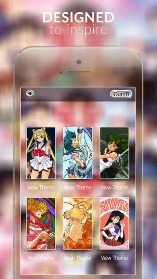 Manga Anime Gallery - HD Retina Wallpaper Themes and Backgrounds in Sailor Moon Collection Style