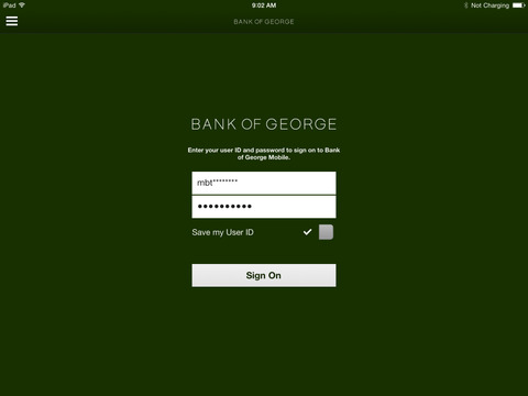 【免費財經App】Bank of George Mobile for iPad-APP點子