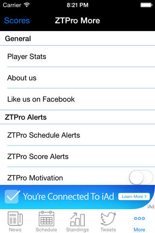 ZTProBAL - A Baltimore Orioles news and info. application screenshot 4