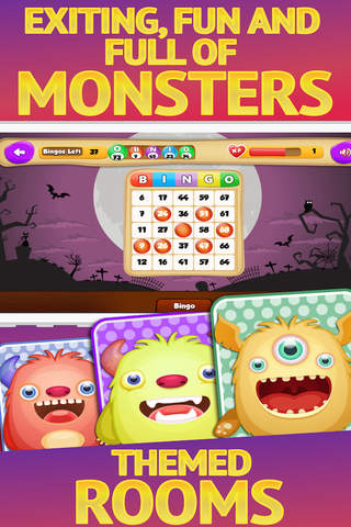 Bingo Monster Friend Bash Pro - Lucky Multiball Card Game Madness‏ screenshot 4