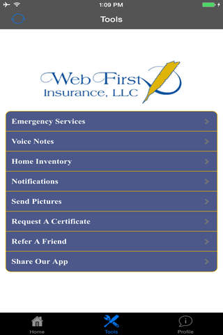 WebFirst Insurance screenshot 2