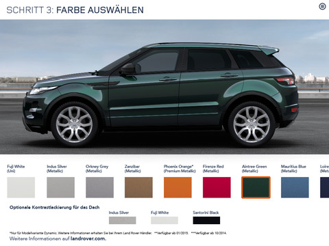 Range Rover Evoque (German) screenshot 3