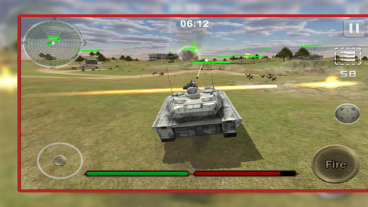 Tanks Strike War 3D- Fight against variety of opponents like RPG soldiers fighter planes helicopters