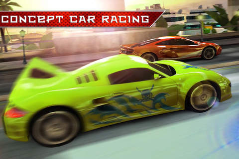 A Concept Car Racing Challenge 3D Free - Fast Action Sports Cars Race On Highway screenshot 2
