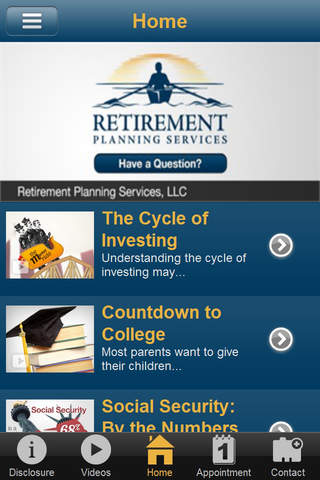 Retirement Planning Services screenshot 2