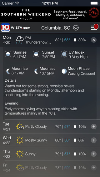 【免費天氣App】WIS News 10 FirstAlert Weather-APP點子