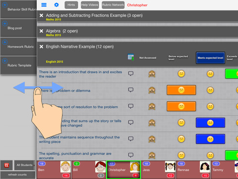Rubrics Demo - Grading App for Teachers