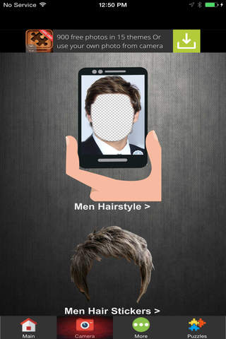 Men Hairstyle Photo Montage screenshot 3