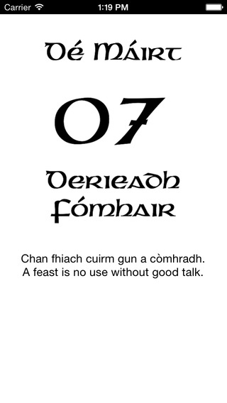 An Irish Calendar Féilire