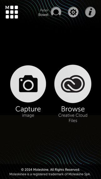 Moleskine a Creative Cloud connected app