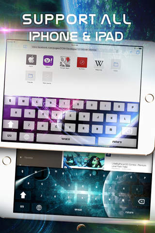KeyCCM – The Galaxy and Space : Custom Colour & Wallpaper Keyboard Themes Solar System & Star in Universe Style screenshot 3