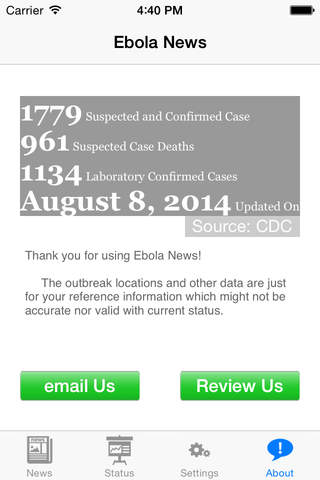 Ebola News screenshot 3