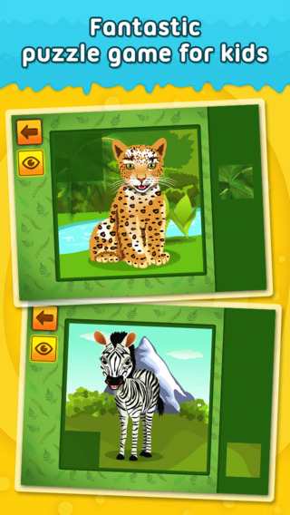 Jungle and Rainforest Animals 2: puzzle game for little girls boys and preschool kids - Free