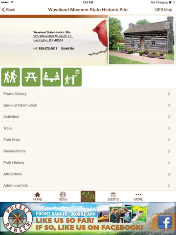 【免費旅遊App】Kentucky State Parks Guide- Pocket Ranger®-APP點子