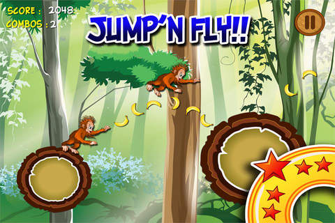 King Louis´s adventure - A jungle jump n fly game - Advert Free App screenshot 2