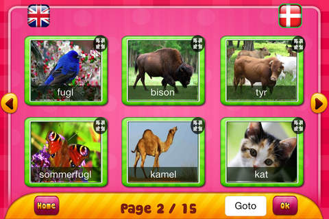Kid Dyr : Danish - English Animals And Tools For Kids Free screenshot 3